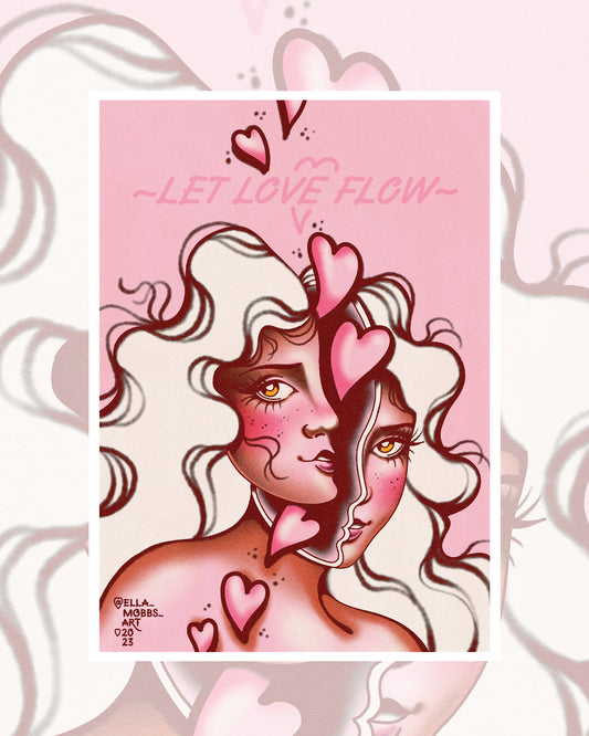 Let Love Flow Art Print