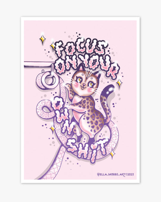 Focus Cat Print