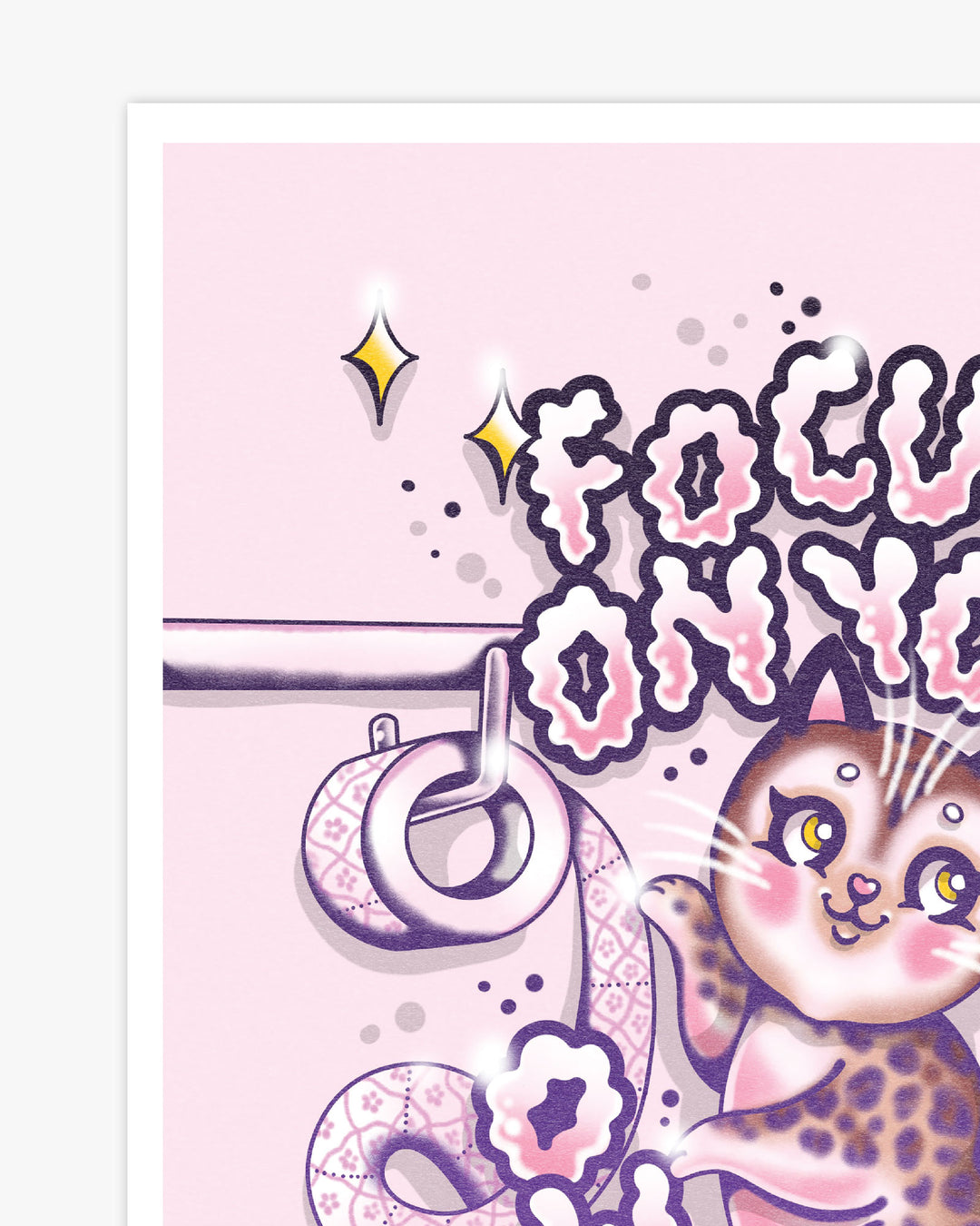 Focus Cat Print