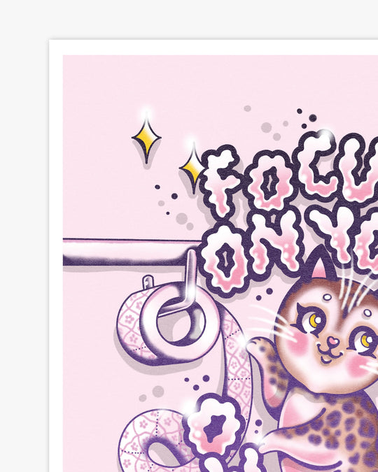 Focus Cat Print - Ella Mobbs