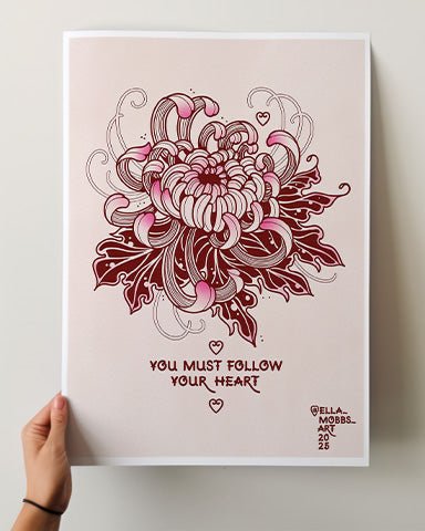 Follow Your Heart Print - Ella Mobbs