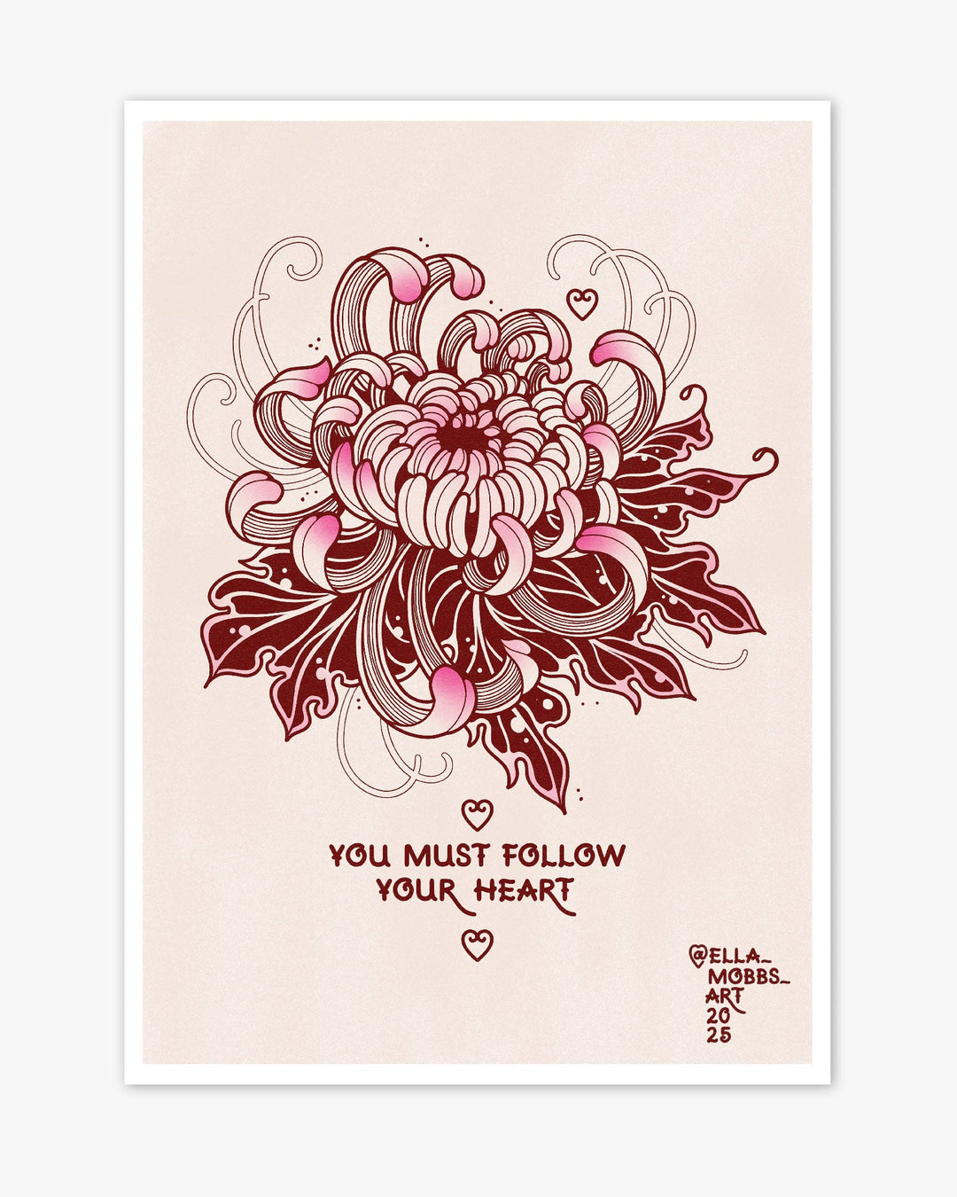 Follow Your Heart Print - Ella Mobbs