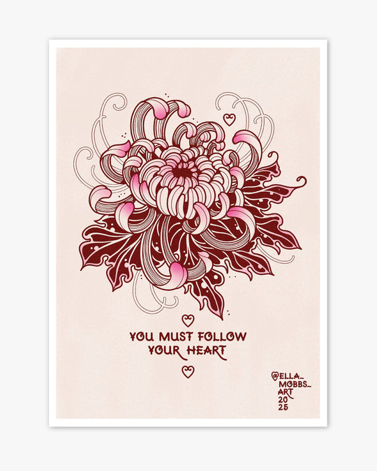 Follow Your Heart Print - Ella Mobbs