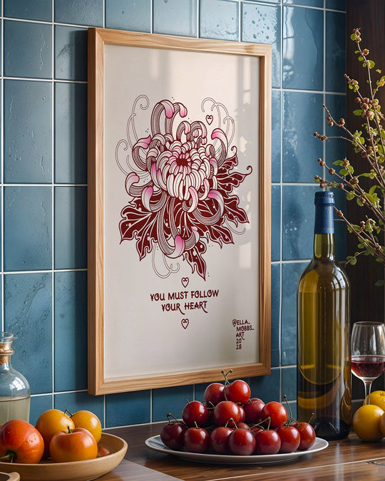 Follow Your Heart Print - Ella Mobbs