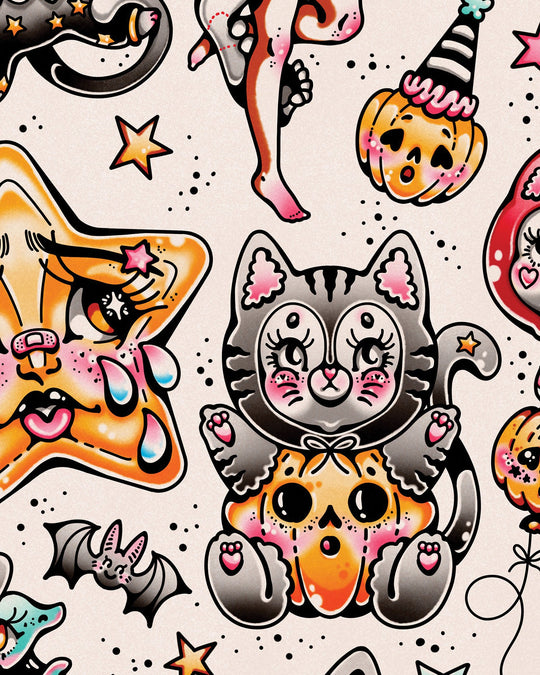 Full of Whimsy Halloween Print - Ella Mobbs