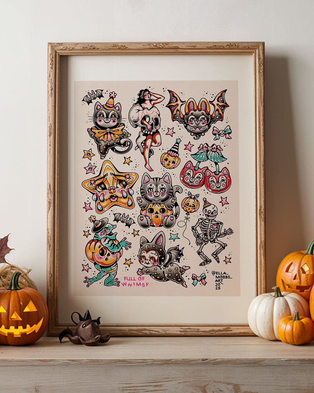 Full of Whimsy Halloween Print - Ella Mobbs