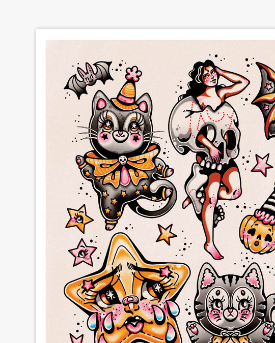Full of Whimsy Halloween Print - Ella Mobbs