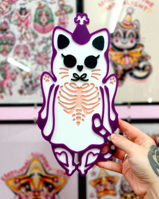 Ghost Cat - Wall Hanging - Small