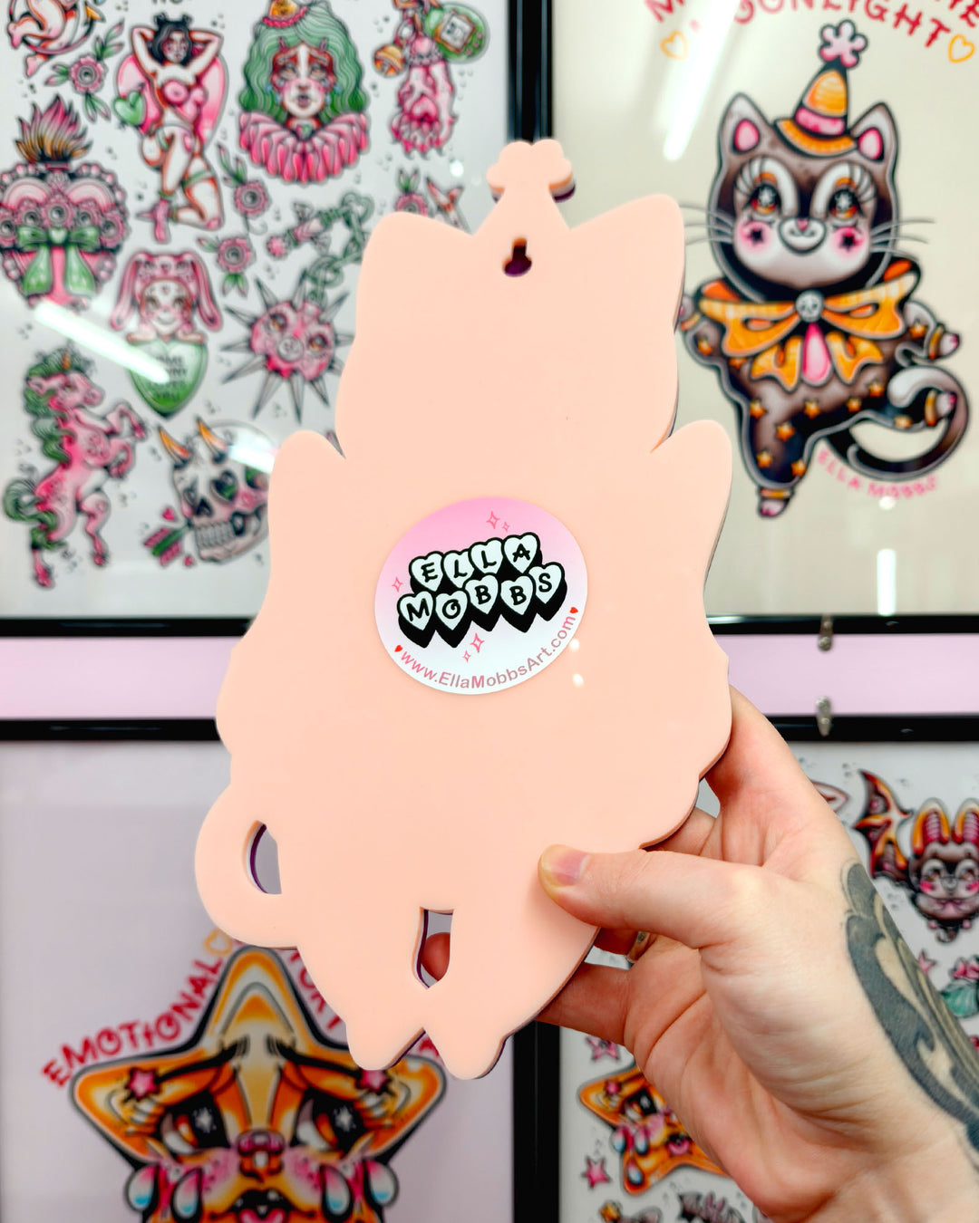 Ghost Cat - Wall Hanging - Small