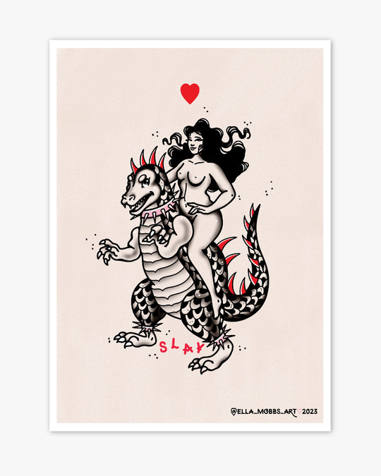 Godzilla Flash Print