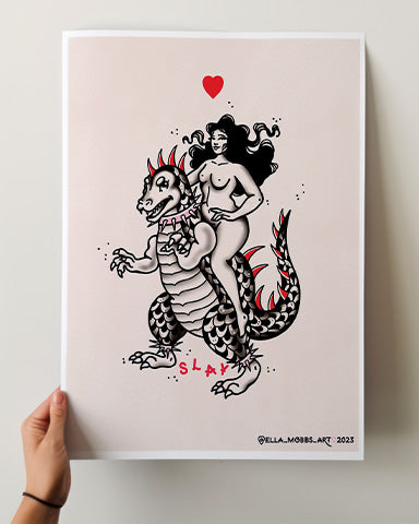 Godzilla Flash Print