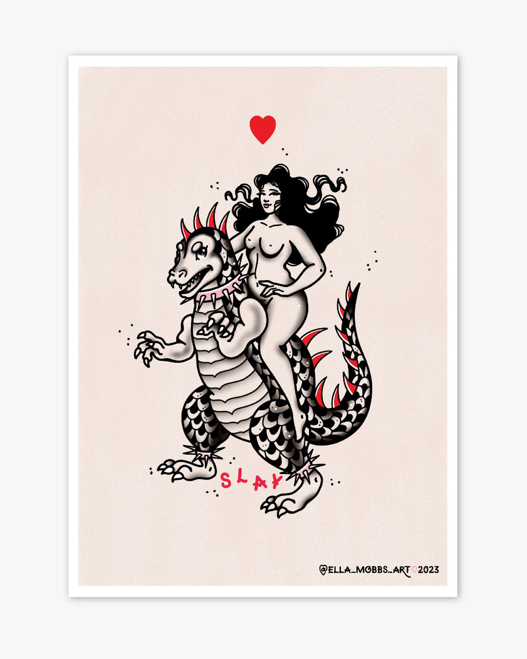 Godzilla Flash Print - Ella Mobbs