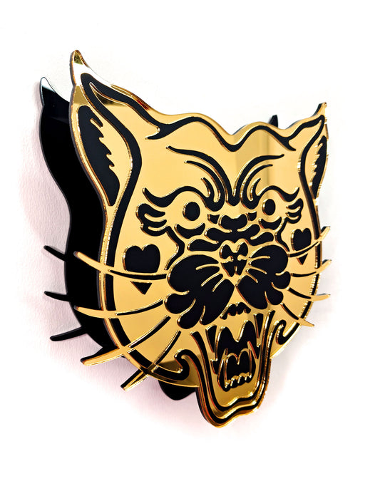 Panther Vase (Gold)