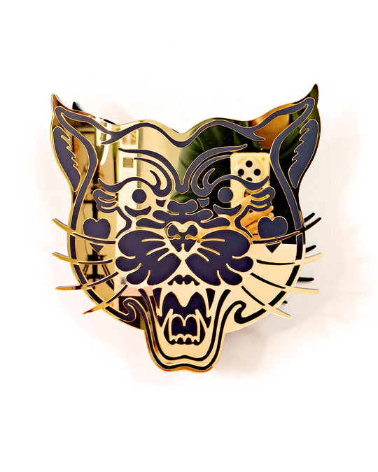 Panther Vase (Gold)