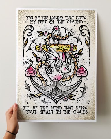 Grounded Anchor Print - Ella Mobbs