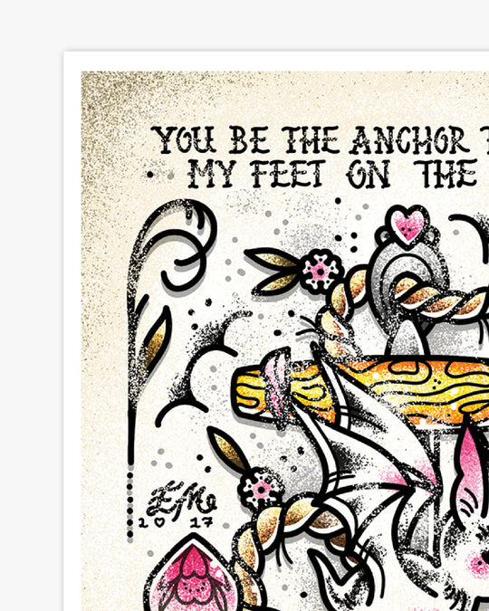 Grounded Anchor Print - Ella Mobbs