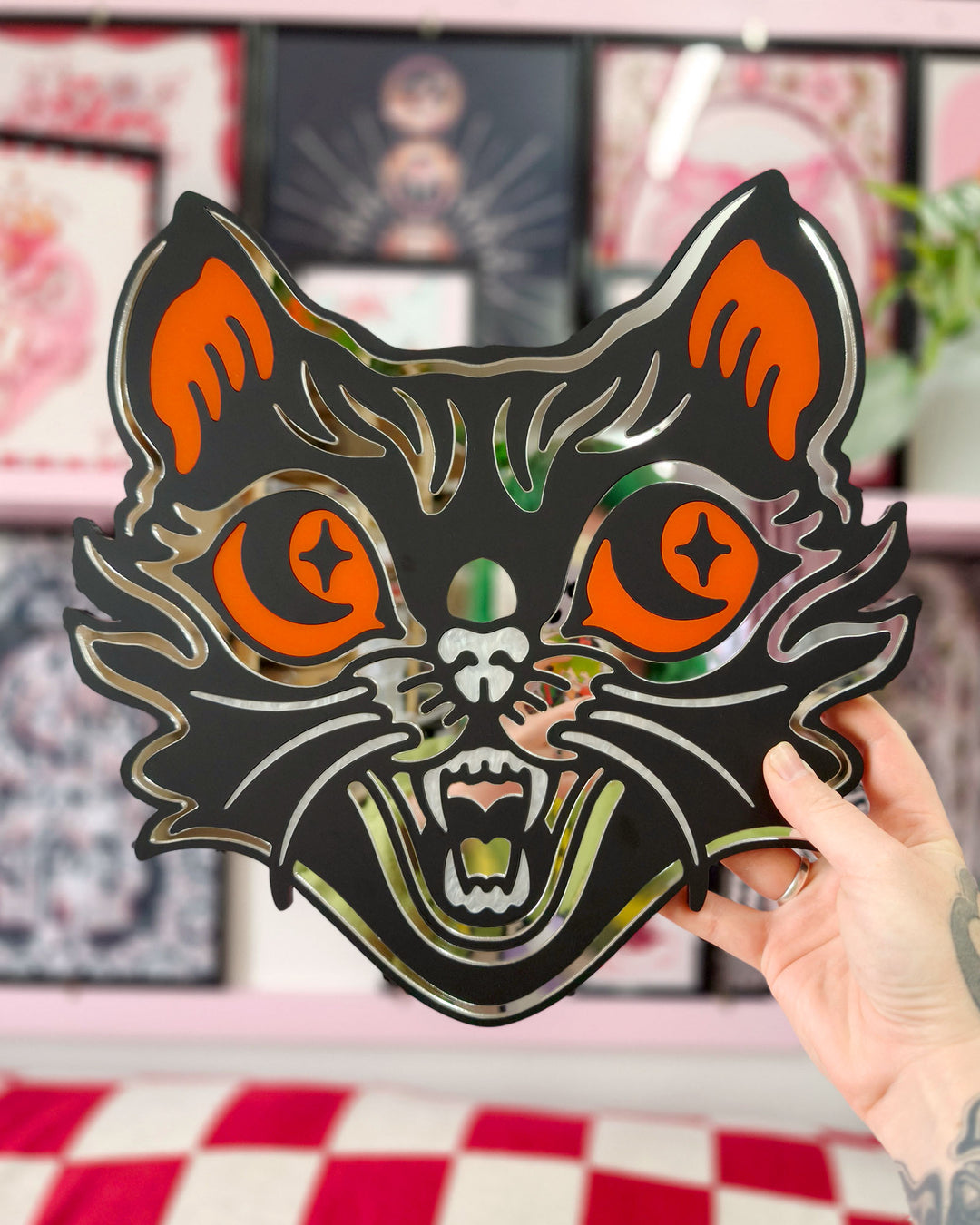Halloween Cat Wall Hanging (Black)