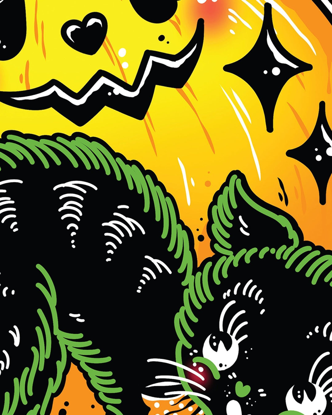 Halloween Cat Print - Ella Mobbs