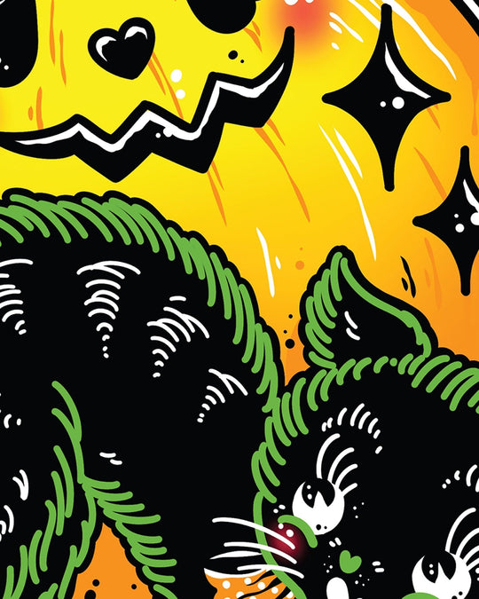 Halloween Cat Print - Ella Mobbs