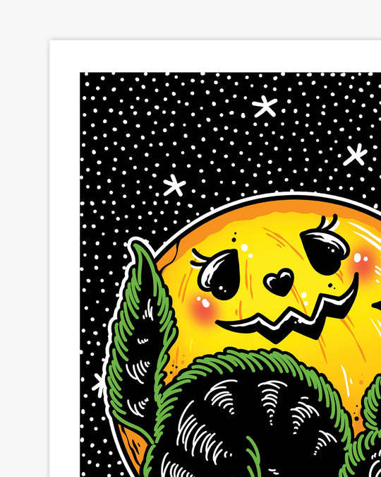 Halloween Cat Print - Ella Mobbs