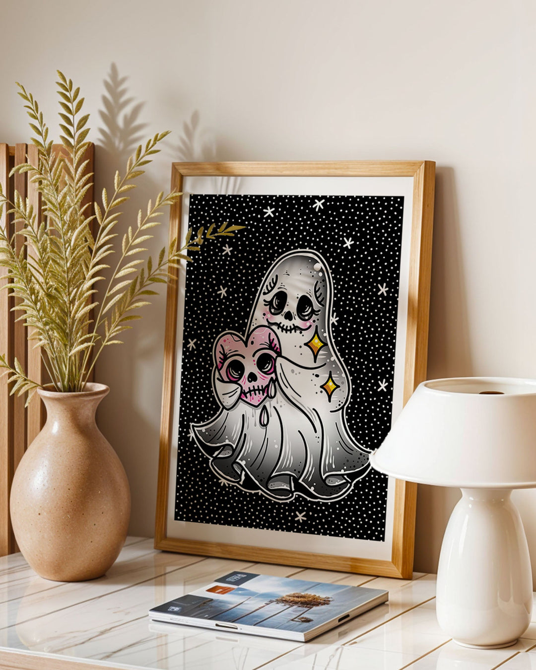 Halloween Ghost Print - Ella Mobbs