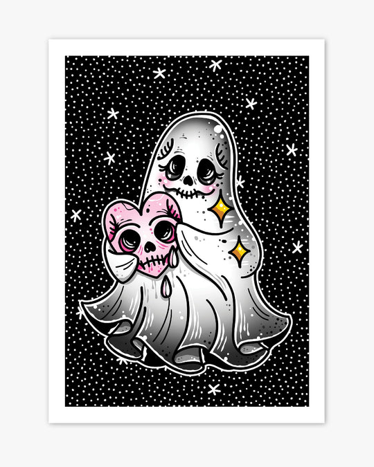 Halloween Ghost Print - Ella Mobbs