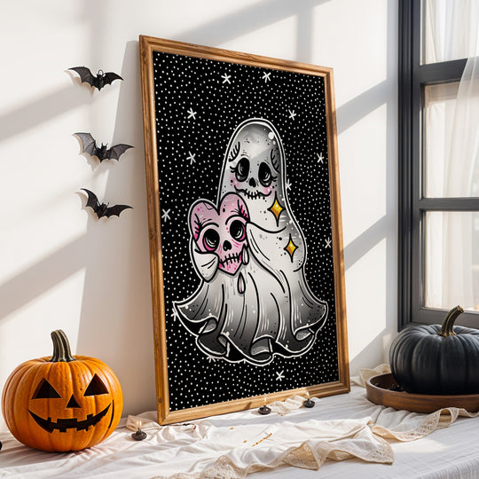 Halloween Ghost Print - Ella Mobbs