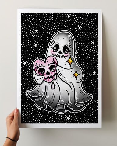 Halloween Ghost Print - Ella Mobbs