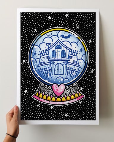 Halloween Globe Print - Ella Mobbs