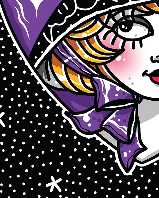 Halloween Witch Heart Print - Ella Mobbs