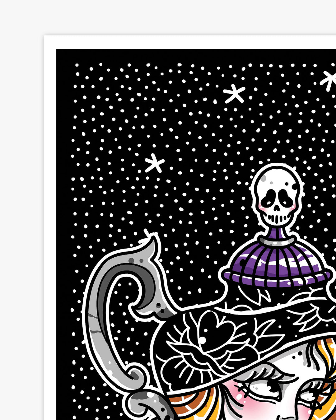 Halloween Witch Teapot Print - Ella Mobbs