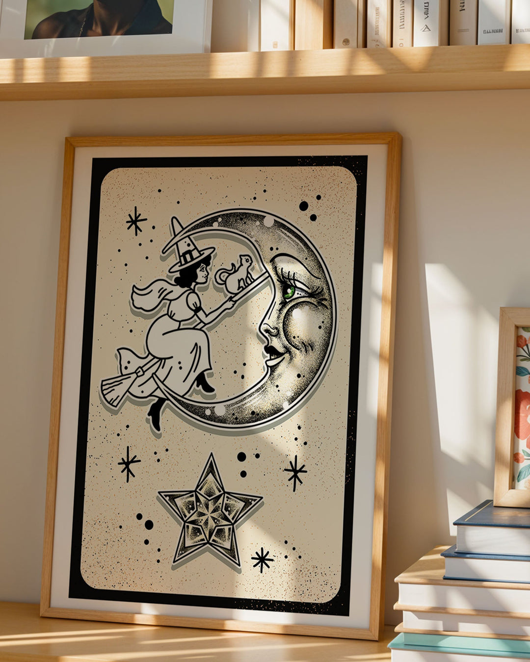 Halloween Witch with Moon Print - Ella Mobbs