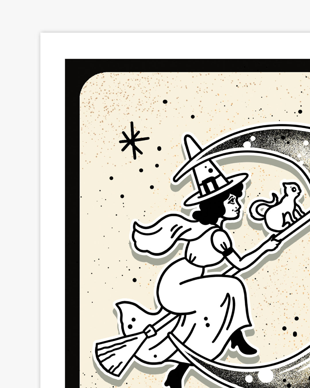 Halloween Witch with Moon Print - Ella Mobbs