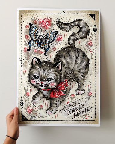 Haste Makes Waste Print - Ella Mobbs