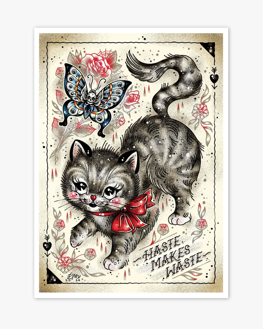 Haste Makes Waste Print - Ella Mobbs