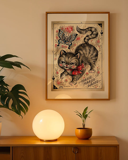 Haste Makes Waste Print - Ella Mobbs