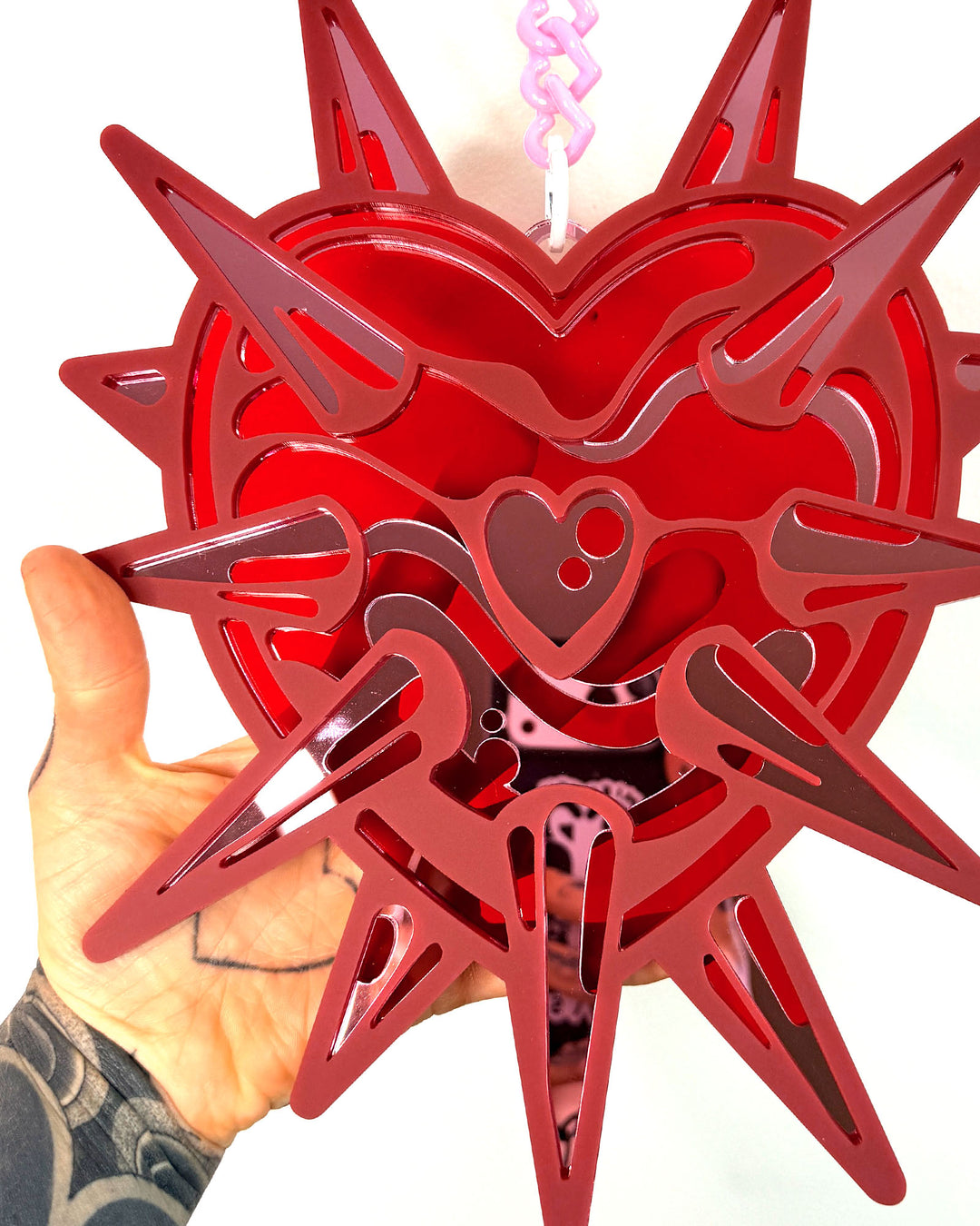 Heart Flail 70cm/27.6" (Red)