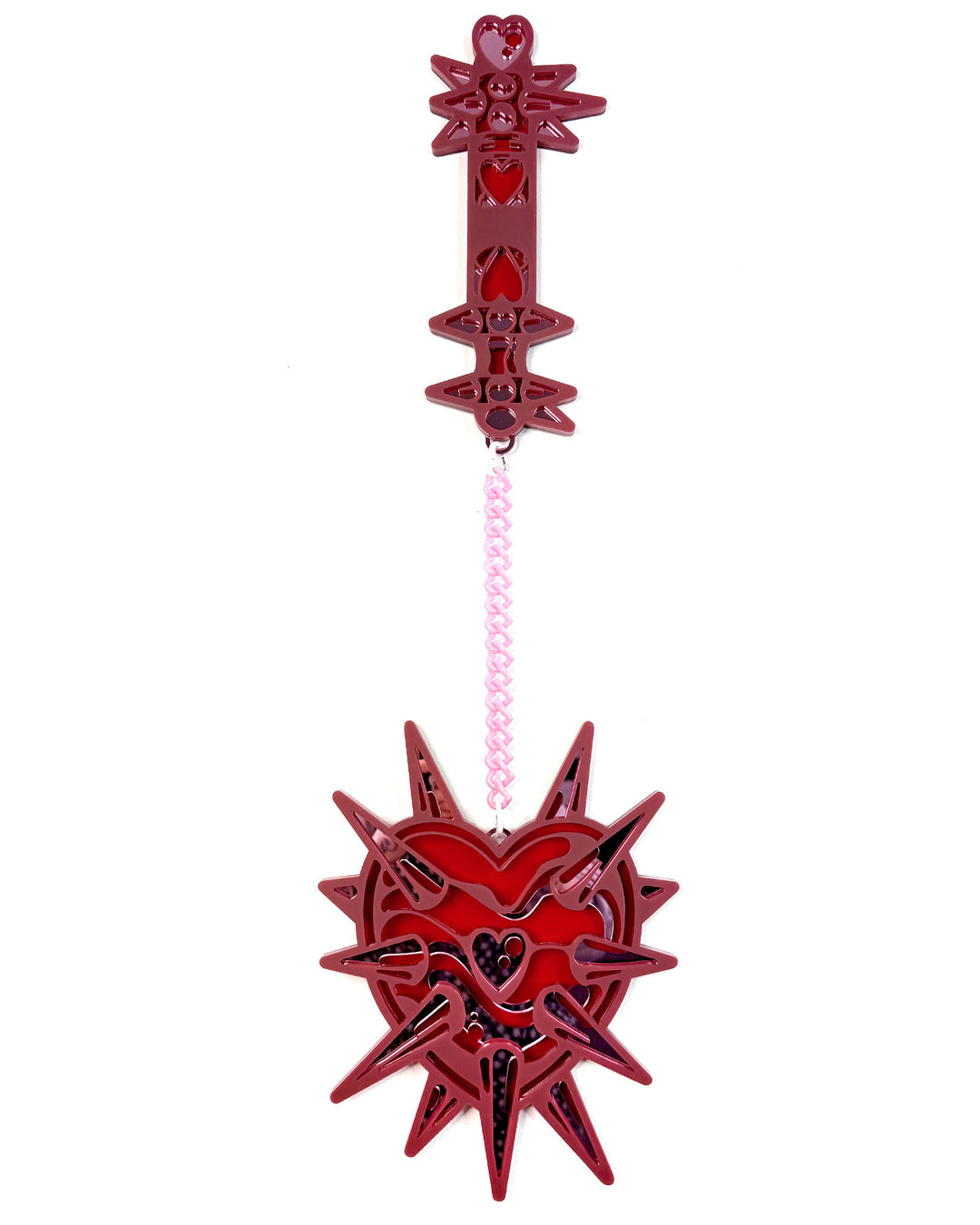 Heart Flail 70cm/27.6" (Red)