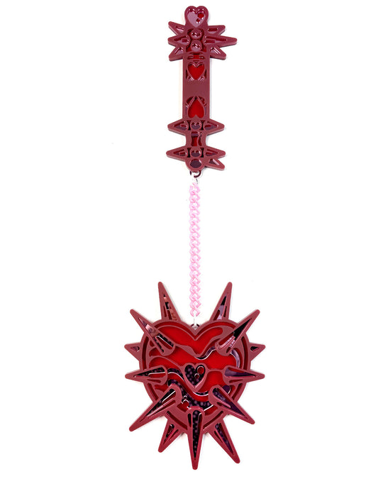 Heart Flail 70cm/27.6" (Red)