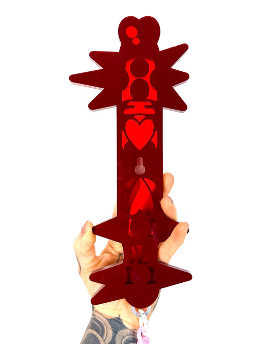 Heart Flail 70cm/27.6" (Red)