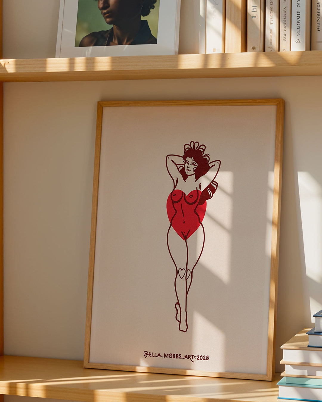 Heart Knees Print - Ella Mobbs