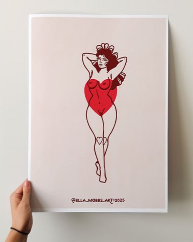 Heart Knees Print - Ella Mobbs