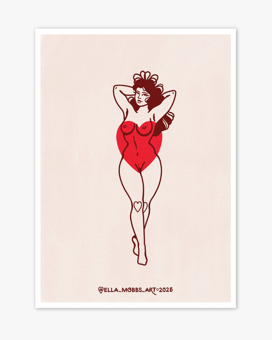 Heart Knees Print - Ella Mobbs