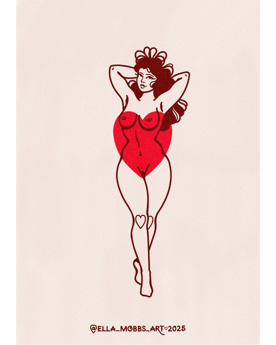 Heart Knees Print - EllaMobbs