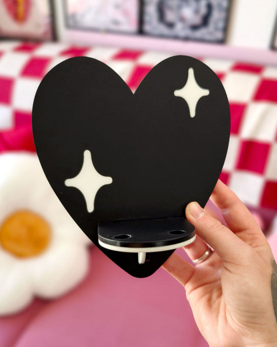 Heart Shelf (Black) - Ella Mobbs