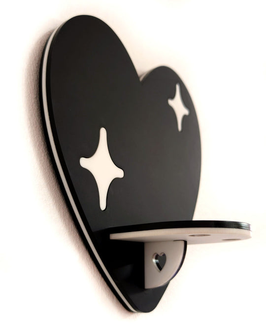 Heart Shelf (Black) - Ella Mobbs