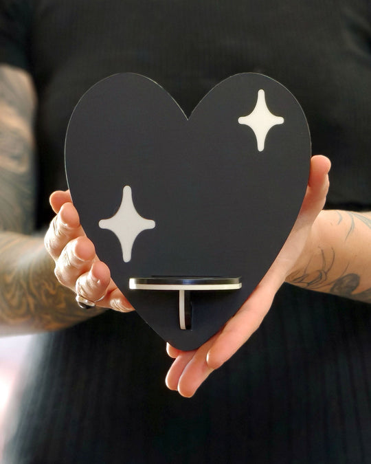 Heart Shelf (Black) - Ella Mobbs
