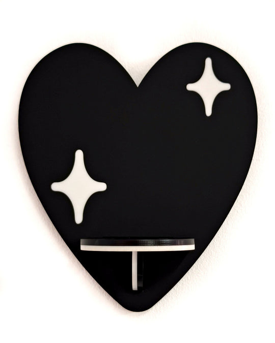 Heart Shelf (Black) - Ella Mobbs