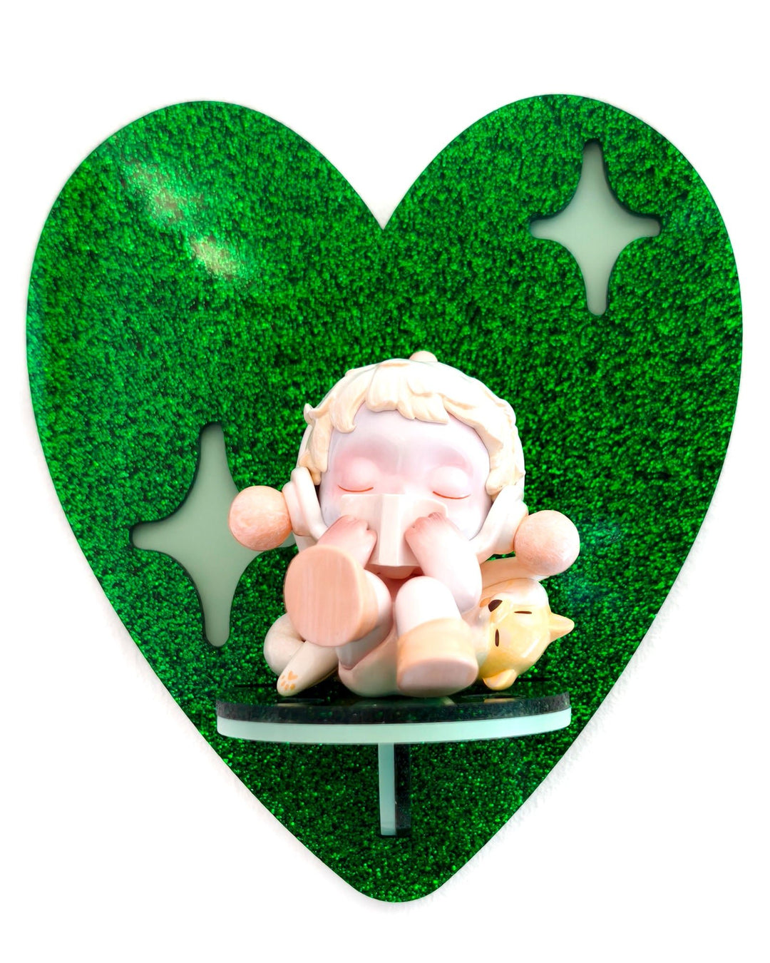 Heart Shelf (Glitter Green) - Ella Mobbs