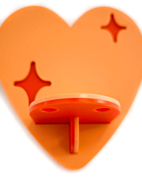 Heart Shelf (Orange) - Ella Mobbs